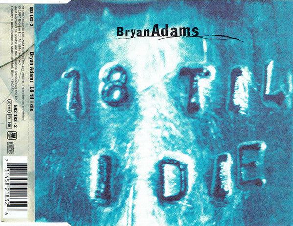 Bryan Adams - 18 Til I Die - Used CD image 4