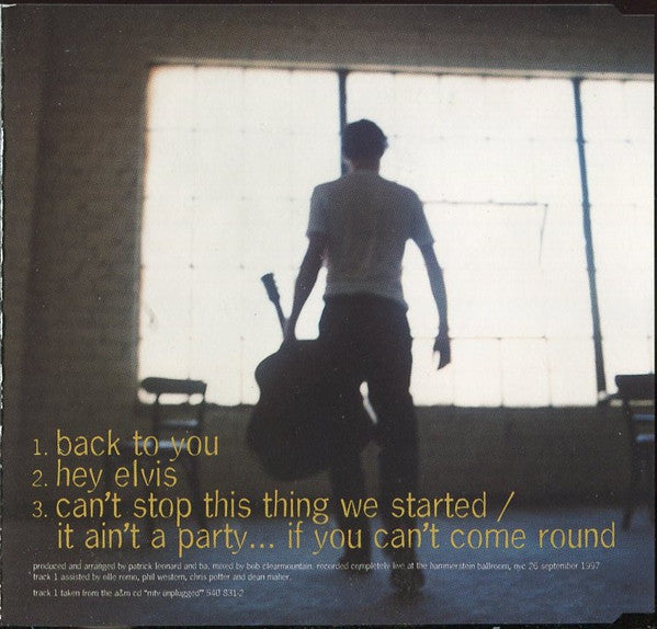 Bryan Adams - Back To You - Used CD image 7
