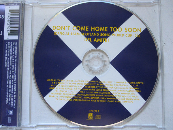 Del Amitri - Don't Come Home Too Soon - Used CD image 6