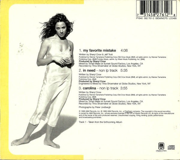 Sheryl Crow - My Favorite Mistake - Used CD image 2