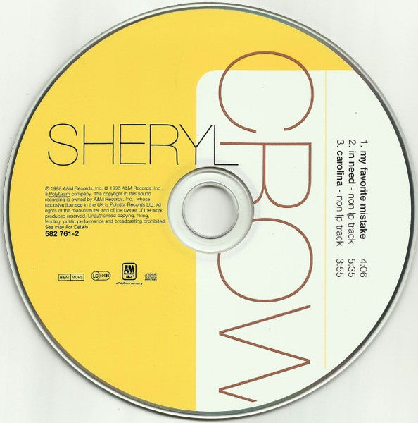 Sheryl Crow - My Favorite Mistake - Used CD image 8