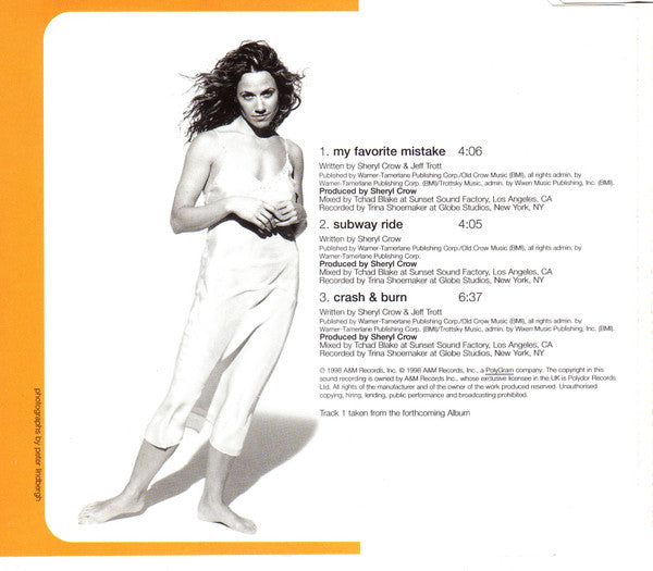 Sheryl Crow - My Favorite Mistake - Used CD image 3