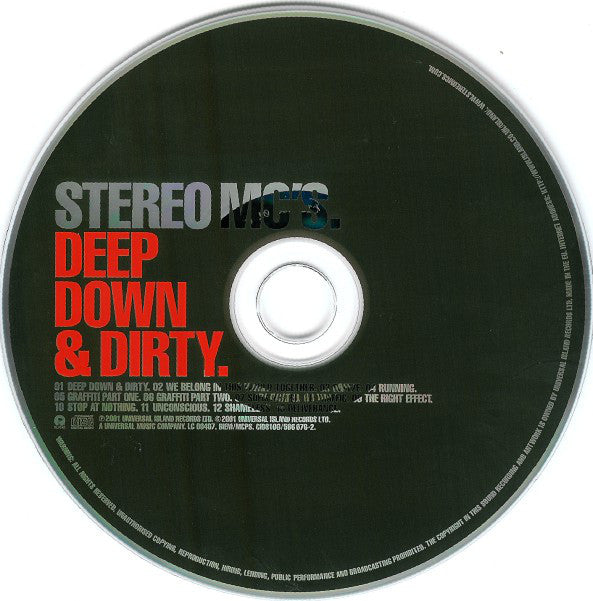 Stereo MC's - Deep Down & Dirty - Used CD image 6