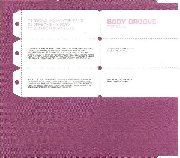 Architechs - Body Groove - Used CD image 2