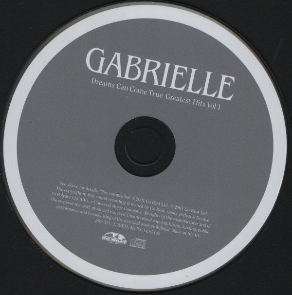 Gabrielle - Dreams Can Come True - Greatest Hits Vol 1 - Used CD image 3