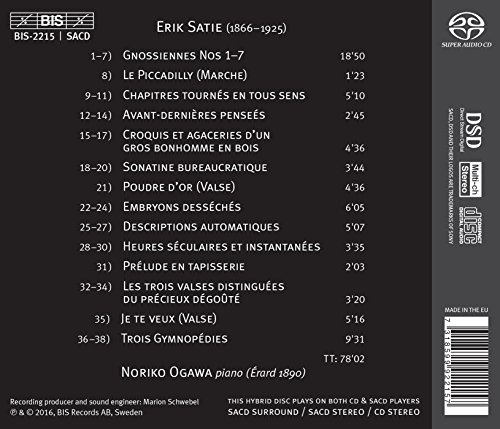 Noriko Ogawa - Piano Music, Vol. 1 - CD image 2