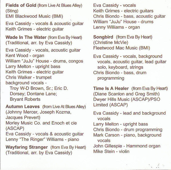 Eva Cassidy - Songbird - Used CD image 5