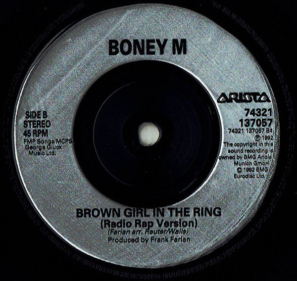 Boney M. - Brown Girl In The Ring (Remix '93) - Used Vinyl Record 7" image 8