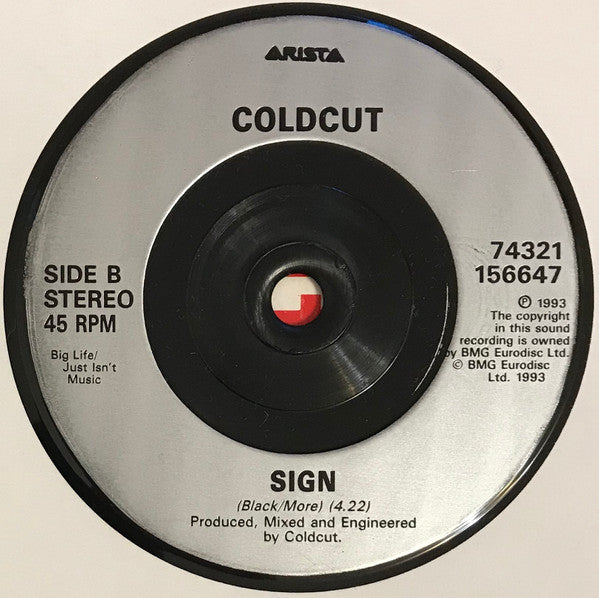 Coldcut - Dreamer - Used Vinyl Record 7" image 4
