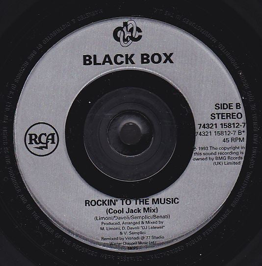 Black Box - Rockin' To The Music - Used Vinyl Record 7" image 4