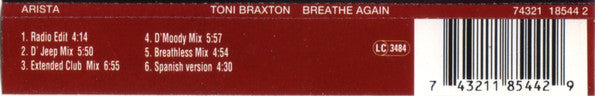 Toni Braxton - Breathe Again - Used CD image 8