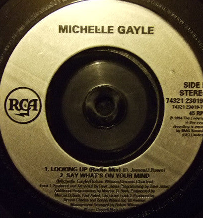Michelle Gayle - Sweetness - Used Vinyl Record 7" image 4
