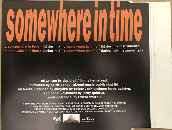Shaydze Ov Colour - Somewhere In Time - Used CD image 2
