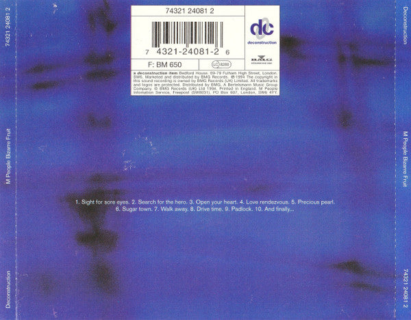 M People - Bizarre Fruit - Used CD image 8