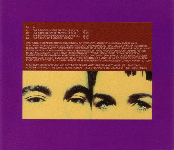 Robert Miles - One & One - Used CD image 5