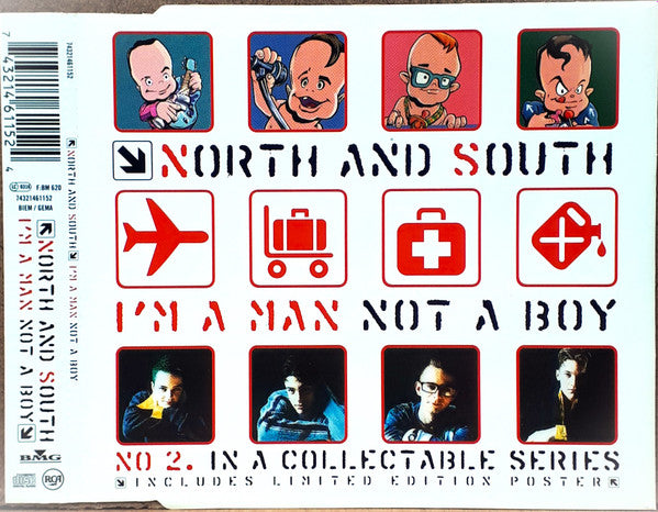 North And South - I'm A Man Not A Boy - Used CD image 1