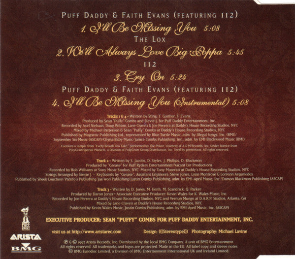 Puff Daddy - Tribute To The Notorious B.I.G. - Used CD image 7