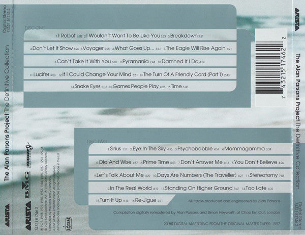 Alan Parsons Project - Definitive Collection - CD image 2