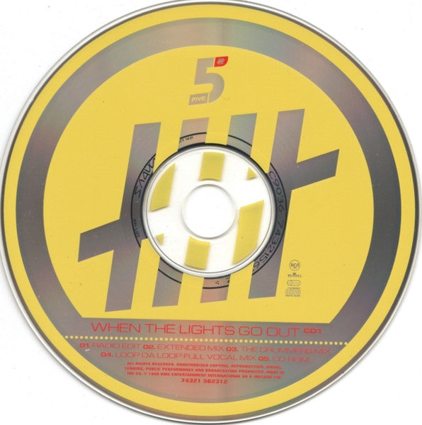 Five - When The Lights Go Out - Used CD image 5