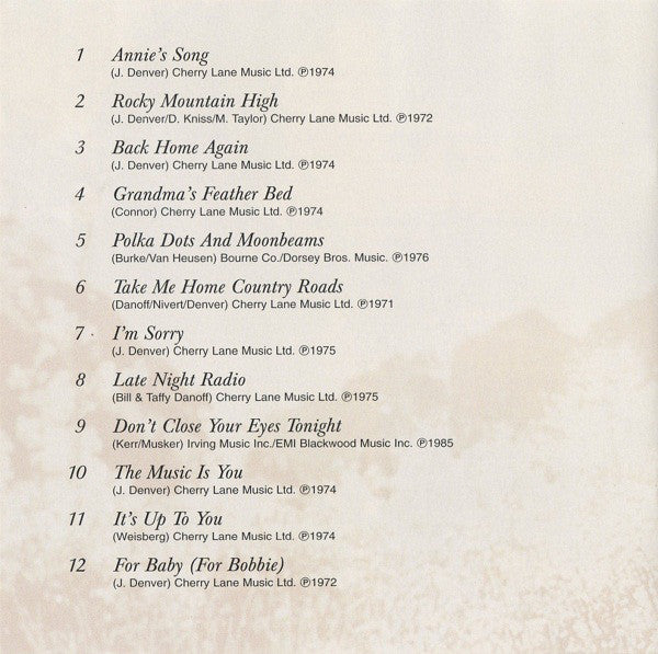 John Denver - Very Best Of - CD image 11
