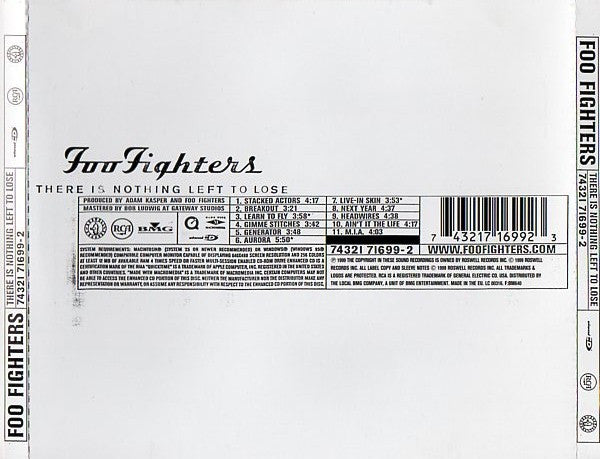 Foo Fighters - re Is Nothing Left To Lose - Used CD image 2