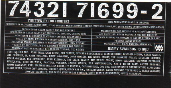 Foo Fighters - re Is Nothing Left To Lose - Used CD image 5