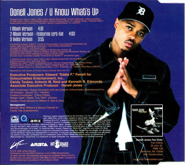 Donell Jones - U Know What's Up - Used CD image 2