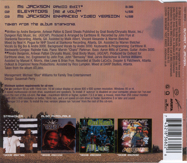 OutKast - Ms Jackson - Used CD image 3