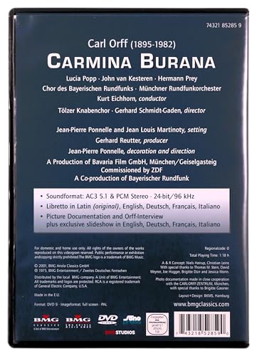 Carmina Burana: Kurt Eichhorn - DVD image 2