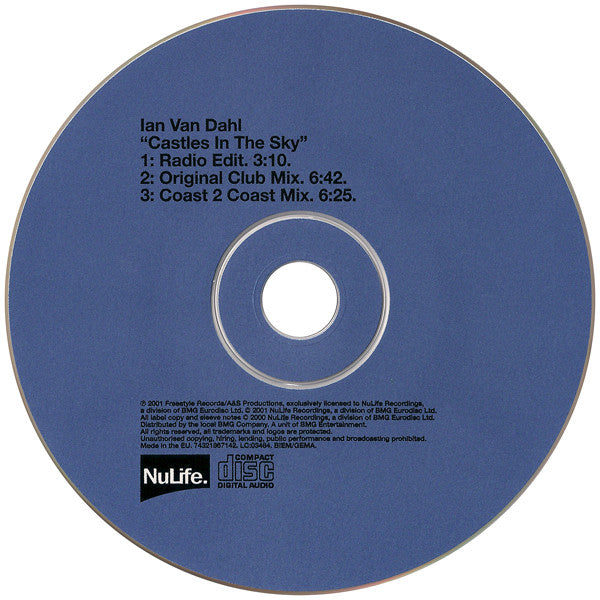 Ian Van Dahl - Castles In The Sky - Used CD image 3