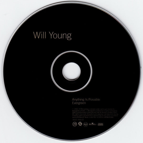 Will Young - Anything Is Possible / Evergreen - Used CD image 9