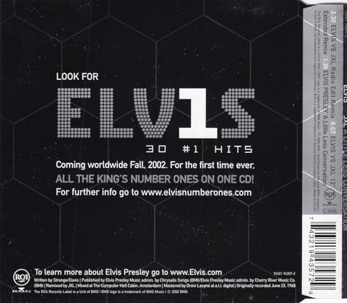 Elvis Presley - A Little Less Conversation - Used CD image 3
