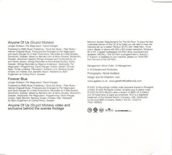 Gareth Gates - Anyone Of Us (Stupid Mistake) - Used CD image 7
