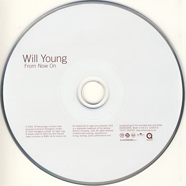 Will Young - From Now On - Used CD image 7