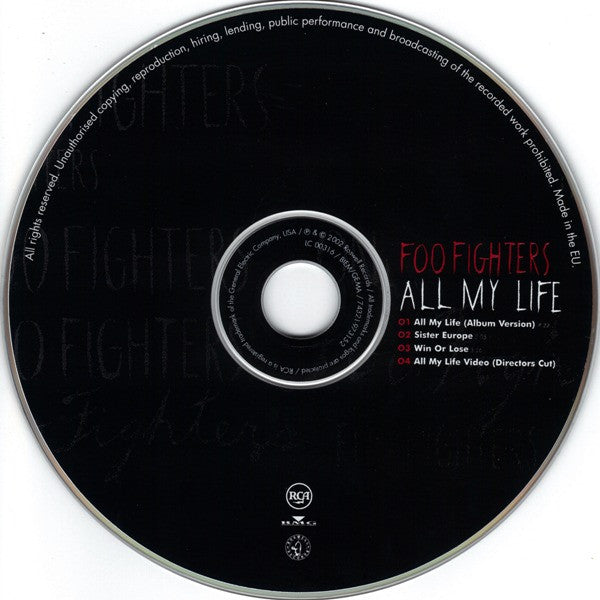 Foo Fighters - All My Life - CD image 3