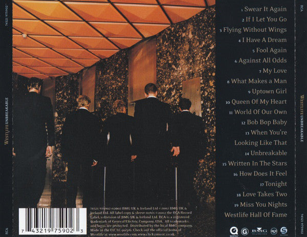 Westlife - Unbreakable - The Greatest Hits Vol. 1 - Used CD image 6