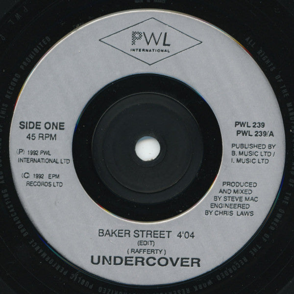 Undercover - Baker Street - Used Vinyl Record 7" image 3