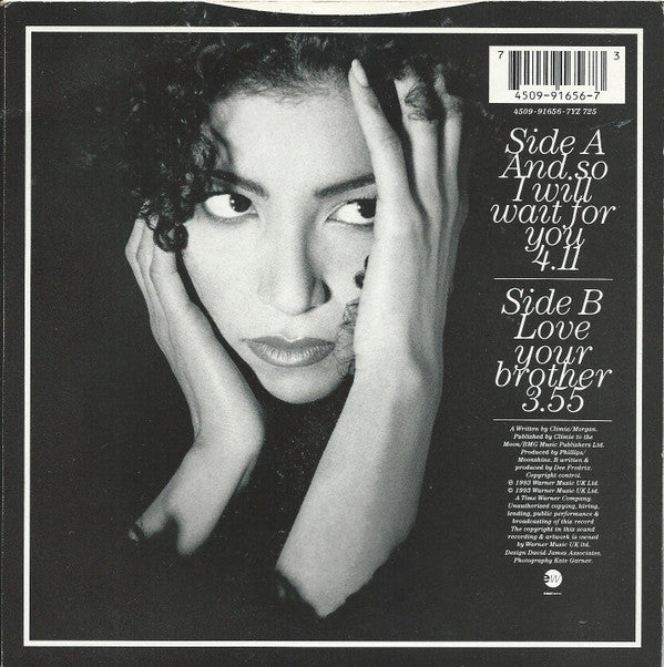 Dee Fredrix - And So I Will Wait For You - Used Vinyl Record 7" image 2