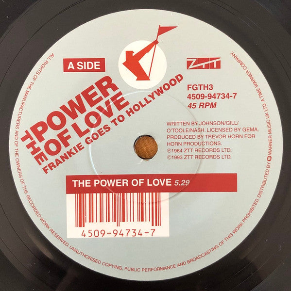 Frankie Goes To Holl - Power Of Love - Used Vinyl Record 7" image 3