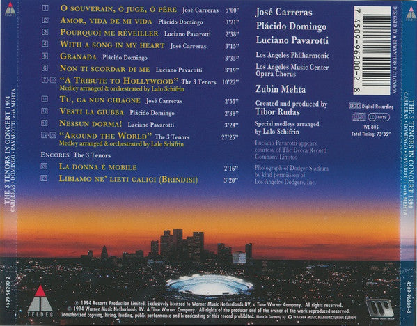 Tibor Rudas - 3 Tenors In Concert 1994 - Used CD image 3