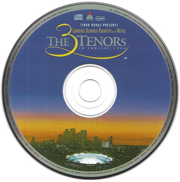 Tibor Rudas - 3 Tenors In Concert 1994 - Used CD image 9