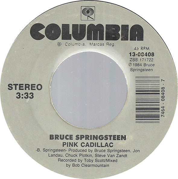 Bruce Springsteen - Dancing In The Dark / Pink Cadillac - Used Vinyl image 2