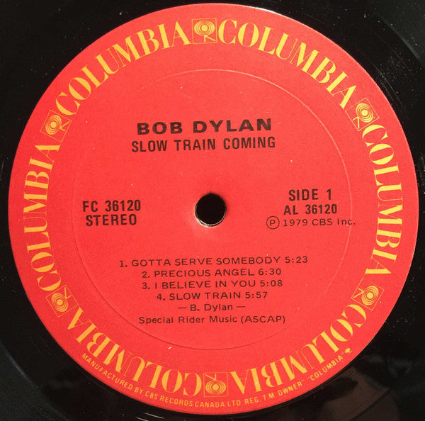 Bob Dylan - Slow Train Coming - Used Vinyl Record image 3