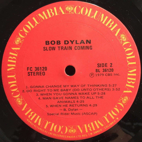 Bob Dylan - Slow Train Coming - Used Vinyl Record image 4