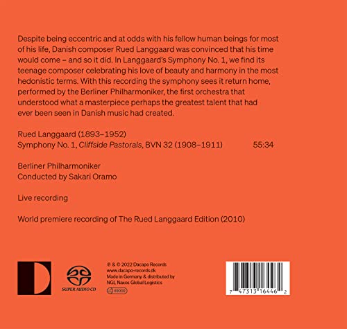 BERLINER PHILHARMONI - RUED LANGGAARD SYMPHONY NO. 1 - CD image 2