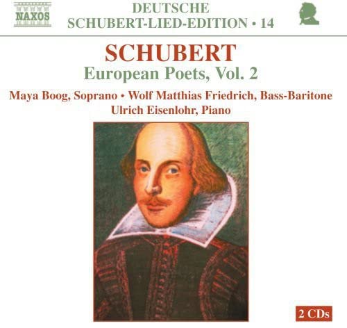 BOOG:FRIEDRICH:EISEN - SCHUBERT: LIEDER/ EUROPEAN POE - CD image 1