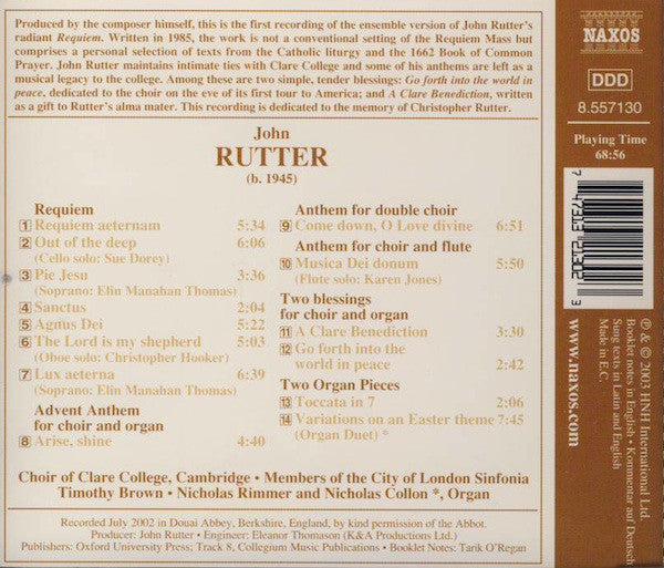 John Rutter - Requiem - CD image 4