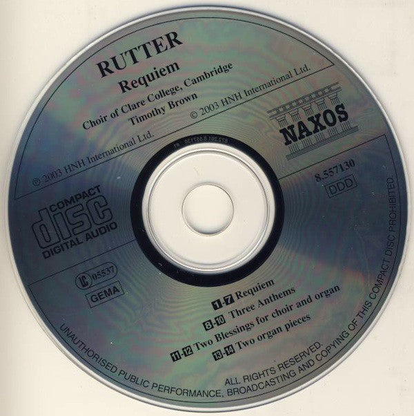 John Rutter - Requiem - CD image 5