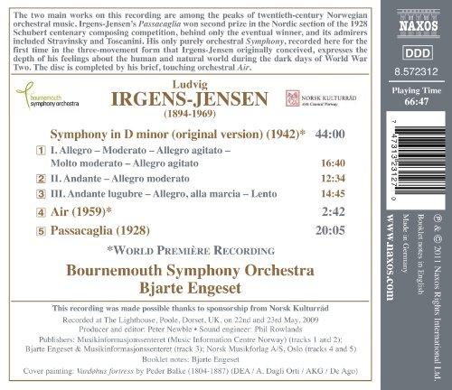 Ludvig Irgens-Jensen - Symphony In D Minor • Air • Passacaglia - image 2