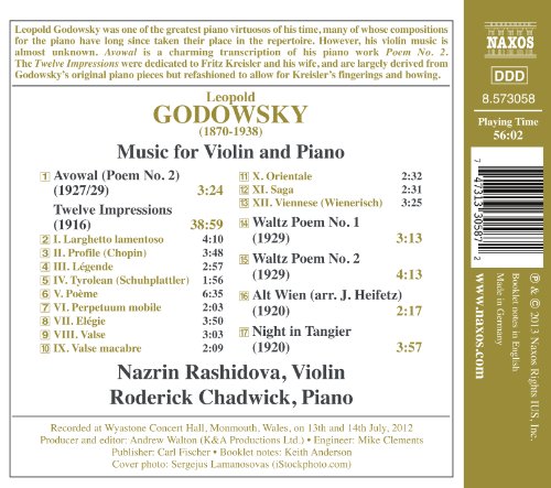 Leopold Godowsky - Godowsky: Twelve Impressions - CD image 2